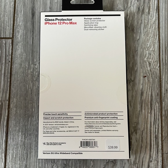 Verizon Glass Protector IPhone 12 Pro Max - Picture 2 of 2